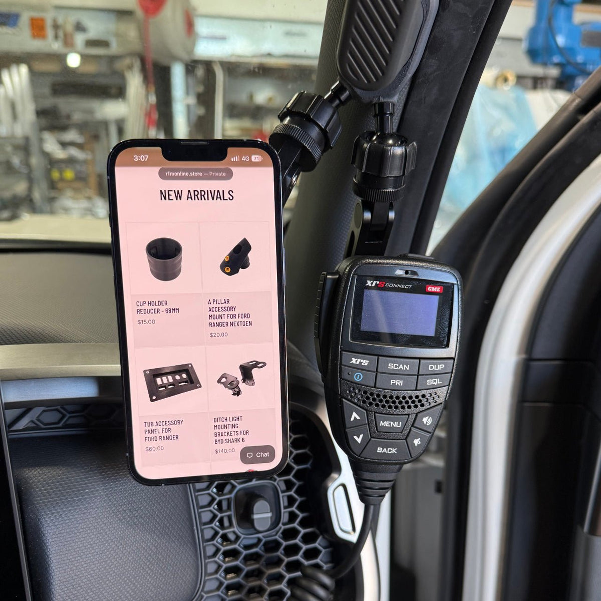 A Pillar Accessory Mount For Kia Tasman