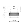 Flanged Compression Limiter - M4x4.0