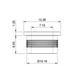 Flanged Compression Limiter - M6x6.0