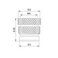 Quik-Tek Threaded Insert - M4x6.35