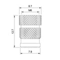 Quik-Tek Threaded Insert - M6x12.7