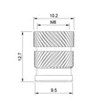 Quik-Tek Threaded Insert - M8x12.7