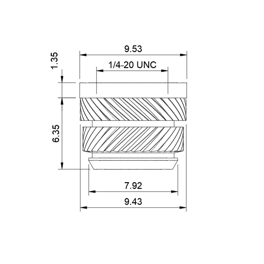 Quik-Tek Threaded Insert - 1/4-20x7.7