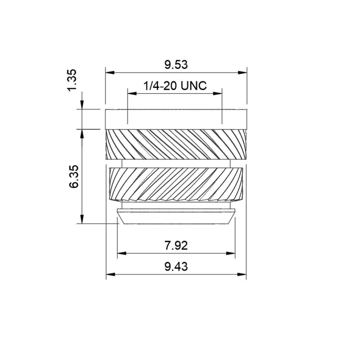 Quik-Tek Threaded Insert - 1/4-20x7.7
